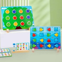Обучающая магнитная игра 2 в 1 Направления и цвета Izba Lova Toys
