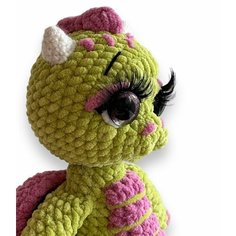 Плюшевый дракон 31см, символ 2024 года! вязаные игрушки ручной работы Vyazhu.Tut