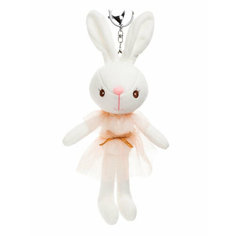 Мягкая игрушка-брелок Magic Time Белая крольчиха 24х3,5х6 см