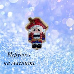 Набор для вышивания бисером "Щелкунчик" на магните Нет бренда
