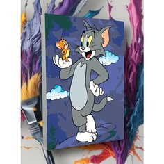 Картина по номерам Том Том и Джерри Мультперсонажи животные Круто красим