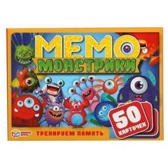 Настольная игра Умка Монстрики мемо.50 карточек 4630115527268