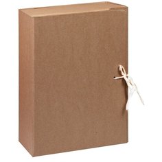 Комплект 25 шт, Короб архивный с завязками OfficeSpace разборный, без покрытия, 100мм, клапан МГК, до 900л