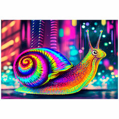 Набор для творчества Роспись по холсту Радужная улитка 30*40см ХК-6820 Рыжий кот