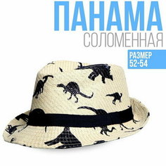 Детская панама "Динозаврики", р-р. 52-54 см Overhat