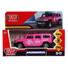 Модель HUM2-12SRT-PK Hummer H2 Спорт розовый Технопарк в коробке