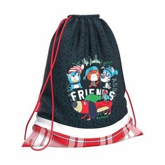 Мешок для обуви 440 х 365 мм, Erich Krause, плотность 300D, со светоотражающей полосой, Adventure Friends (комплект из 3 шт)