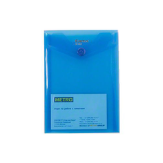 Папка-конверт Comix на кнопке A6, 12шт