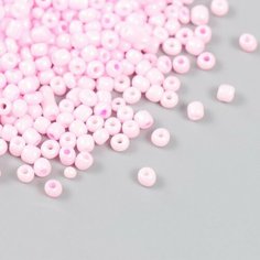 Бисер стекло 6/0 "Холодный розовый" перламутр 450 гр NO Name