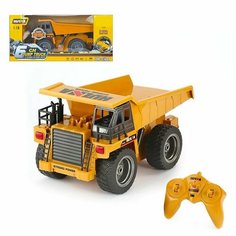 Машинка HuiNa Toys Спецтехника Самосвал 1:18 на р/у (свет, звук), 1540