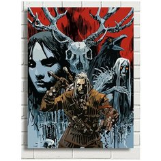 Картина по номерам Игра Ведьмак (Геральт, Witcher, Йеннифер, Трисс, Цири) - 8056 В 30x40