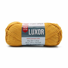 Пряжа для вязания YarnArt Luxor, 50г, 125м (100% мерсеризованный хлопок) (1227 тёмно-жёлтый), 10 мотков