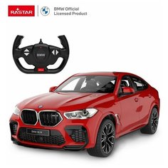 Машина р у 1:14 BMW X6 M, 2,4G, свет фар и салона, цвет красный. 99200R Rastar