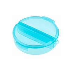 Контейнер пластиковый, цвет: голубой, прозрачный, Gamma 5,5x5,5x1,8 см