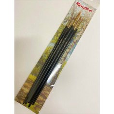 Набор кистей синтетика Roubloff "Палитра №3" 5 шт, круглые №1,2,3,4,5