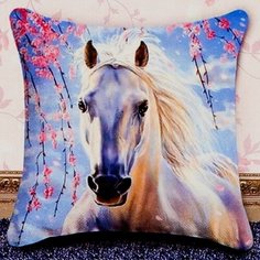 Алмазная мозайка чехол для подушки 40x40 Лошадь Artcoco