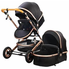 Детская коляска-трансформер 2 в 1 Luxmom 530W, черный