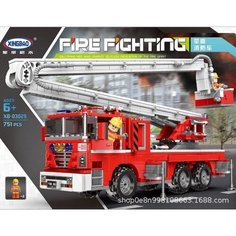 Конструктор Technic Техник Пожарная машина с лестницей 751д Планета Конструкторов