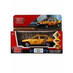 Машина металлическая Lada ваз-21099 спутник такси 12 см Технопарк