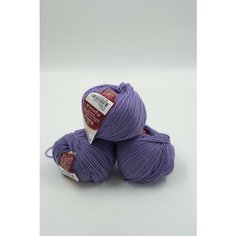 Пряжа из Троицка, Кроха, цвет: 22 - сирень, 20% мериносовая шерсть, 80% акрил, длина: 135 м, 50 г. Х 3 шт. Троицкая камвольная фабрика