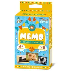 Настольная игра «Мемо. Кошки и собаки» Десятое королевство