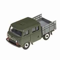 Игрушка машинка УАЗ 39094 Фермер(пластик, зеленый) бортовой 1:43 15968 Мир Отечественных Моделей