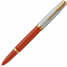 Parker 2169072 Ручка перьевая parker 51 premium, red / silver gt (перо m)