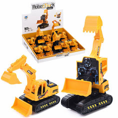 Экскаватор-погрузчик "Строитель" подвижный ковш, в коробке КНР