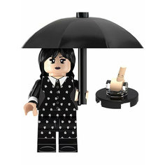 Мини-фигурка Уэнздей Аддамс с зонтом Wednesday Addams(подвижная, 4,2 см) Star Friend