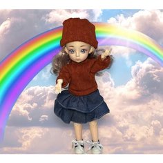 Шарнирная Кукла для девочек, лучший подарок для ребенка рост 29 см ручки ножки все двигается Dreamshop