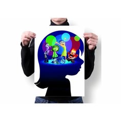 Плакат формата А4 с принтом "Головоломка" Нет бренда