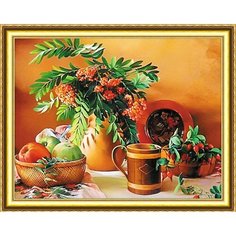 Алмазная мозаика на подрамнике 40*50 "Букет рябины" Нет бренда