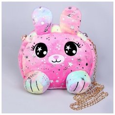 Сумка детская меховая "Зайчик", цвет розовый, 15,5х12,7х4 см Milo Toys