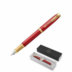 Ручка перьевая Parker IM Premium Red цвет чернил синий цвет корпуса красный