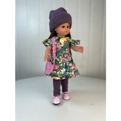 Кукла "Нэни", темноволосая, в платье, шапке и гетрах, 33 см, арт. 3300К1ДТ69 Tukitu