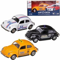 Машинка металлическая Abtoys АвтоСити 1:36 Ретро инерционная с открывающими передними дверцами 4 вид