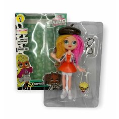 Кукла модница с аксессуарами розовый 2271-78 Нет бренда