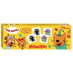 Игра настольная Step Puzzle "Три кота", картонная коробка Нет бренда
