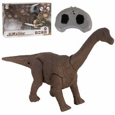 Динозавр Брахиозавр 28 см на инфракрасном управлении, со световыми эффектами, радиоуправляемая игрушка 6669 в коробке Tong DE