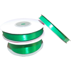 Лента атласная для декора, рукоделия и творчества. Ширина 6мм, 12мм, 22 мм, цвет зеленый. нет бренда