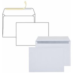 Конверты С4 (229х324 мм), отрывная лента, 90 г/м2, комплект 250 шт, внутренняя запечатка, С4.01С.250 Курт