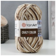 Пряжа "Crazy color" 25% шерсть, 75% акрил 260м/100гр (110) Yarn Art