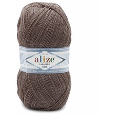 Пряжа ALIZE Lanagold 800 100гр,730м (49%шерсть, 51%акрил)(240 св. коричневый меланж)