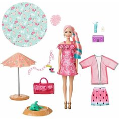 Кукла Барби - Color Reveal Пена, Арбуз (Barbie Color Reveal Foam! Watermelon Doll & Pet Friend with 25 Surprises)