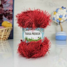 Пряжа JINA Травка премиум (JINA), тем. красный - 20, , , 100 г, м.