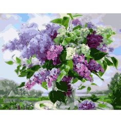 Картина по номерам Яркая сирень 40х50 см Hobby Home