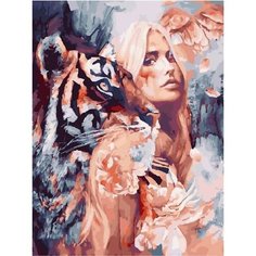 Картина по номерам Вместе с тигром 40х50 см Hobby Home