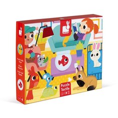 Пазл Janod Домашние животные (J02686), 20 дет., красный