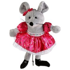 Мягкая игрушка Мульти-Пульти Мышка с бантиком и в платье, без чипа, 15 см