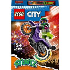 Конструктор LEGO City 60296 Акробатический трюковый мотоцикл, 14 дет.